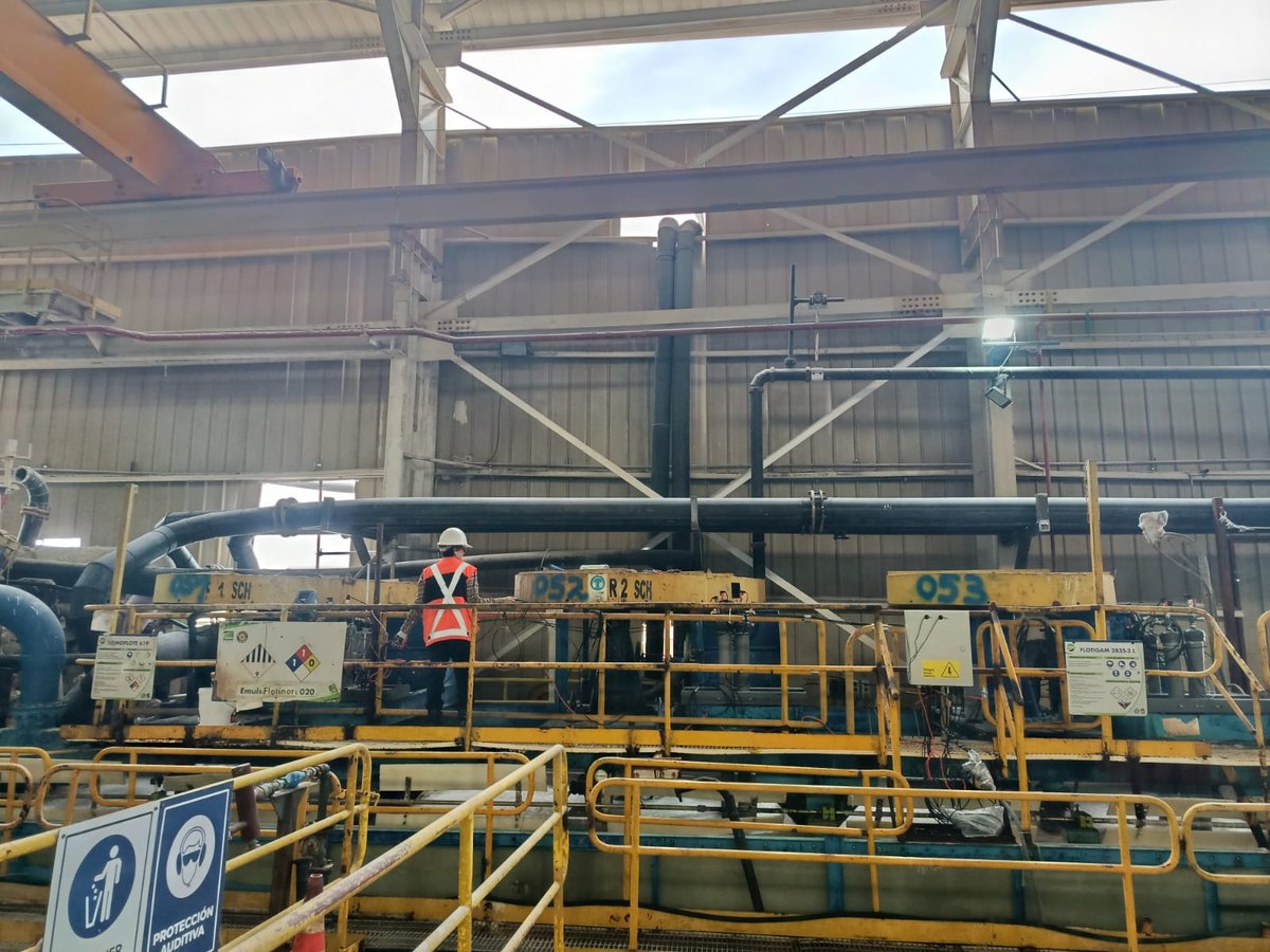 Vista general del circuito de flotación instrumentado